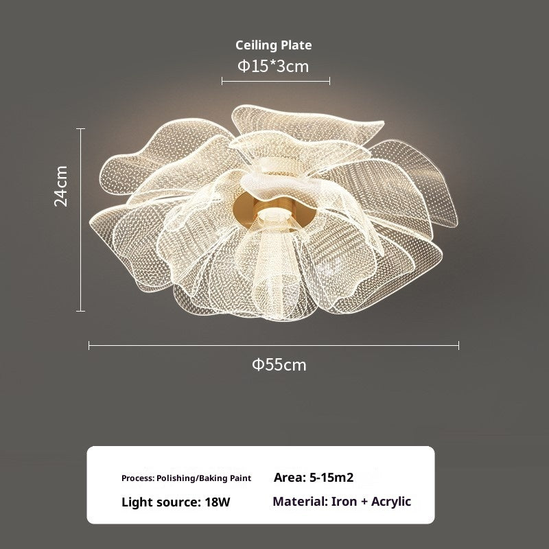 Flower Acrylic Study Bedroom Light - globaltradeleader