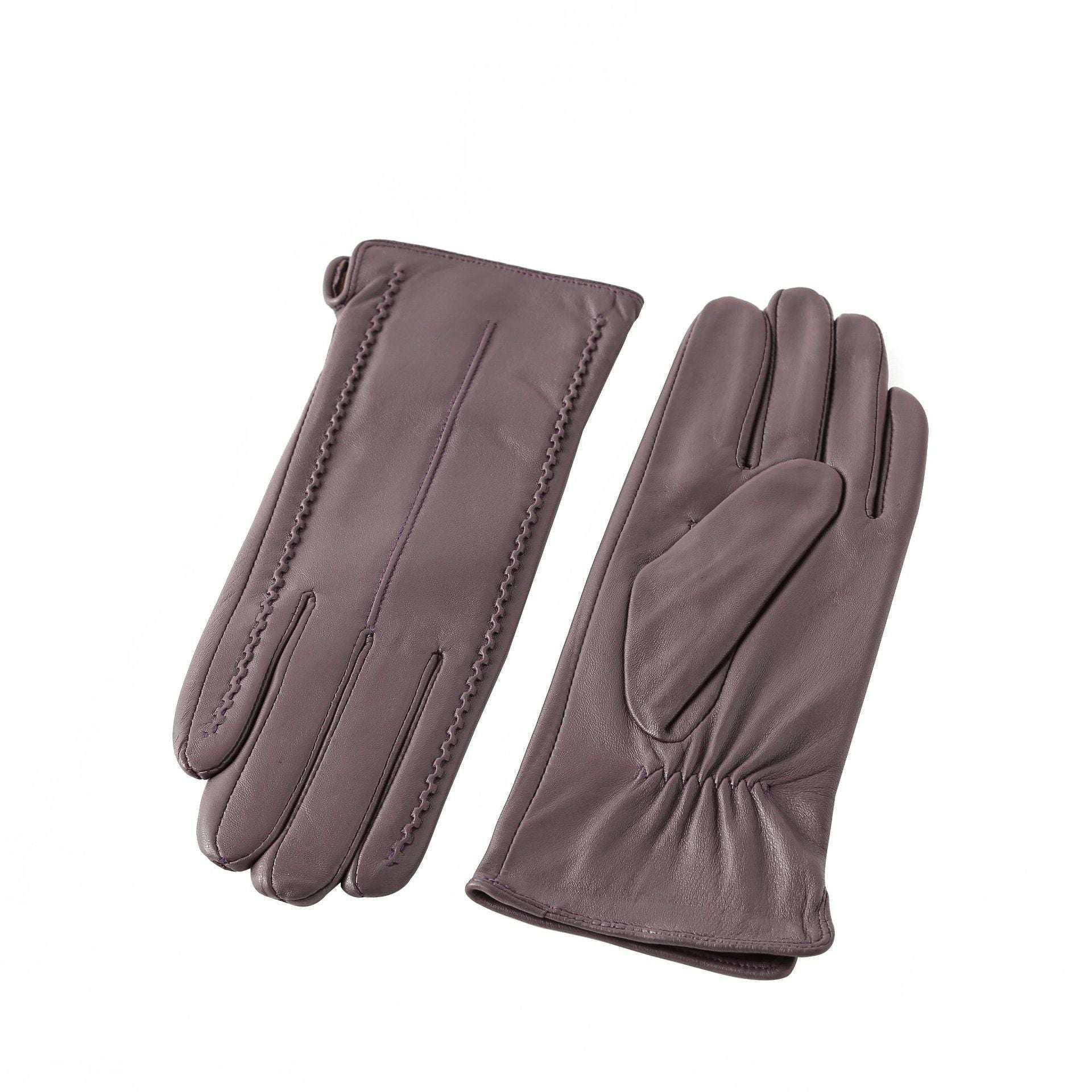 European And American Ladies Color Sheepskin Gloves Fashion Autumn And Winter Warm With Velvet - globaltradeleader