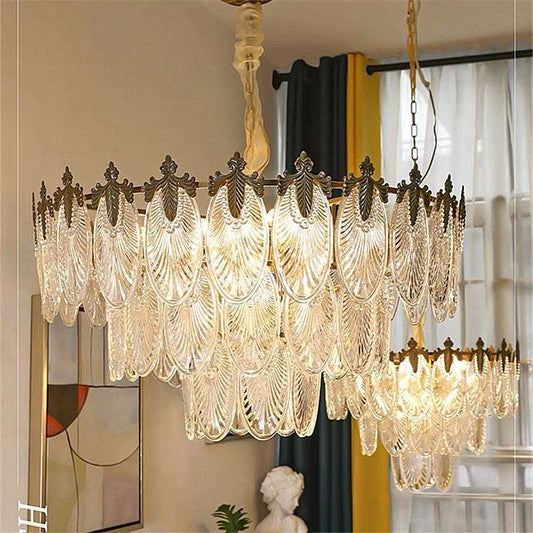 Glass Chandelier Living Room Simple Creative Bedroom Chandelier - globaltradeleader