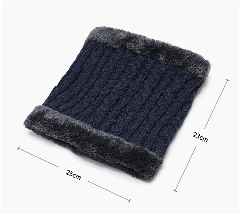 Men's Fashion Knitted Padded Warm Scarf