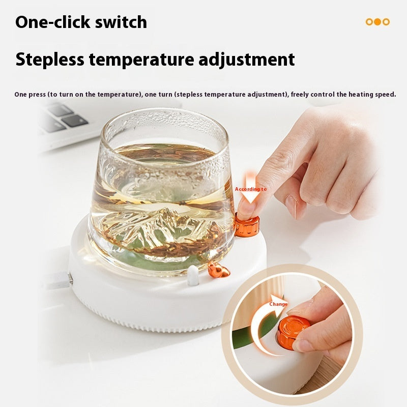 Household Magnetic Stirring Constant Temperature Heating Coaster - globaltradeleader