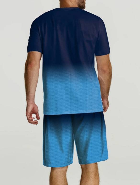 3D Digital New Print Summer Short Sleeve Shorts Leisure Sports Suit - globaltradeleader