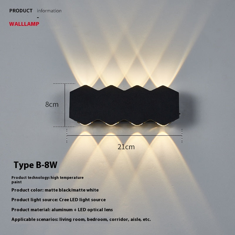 Modern Minimalist Led Wave Shape Corridor Aisle Wall Lamp - globaltradeleader