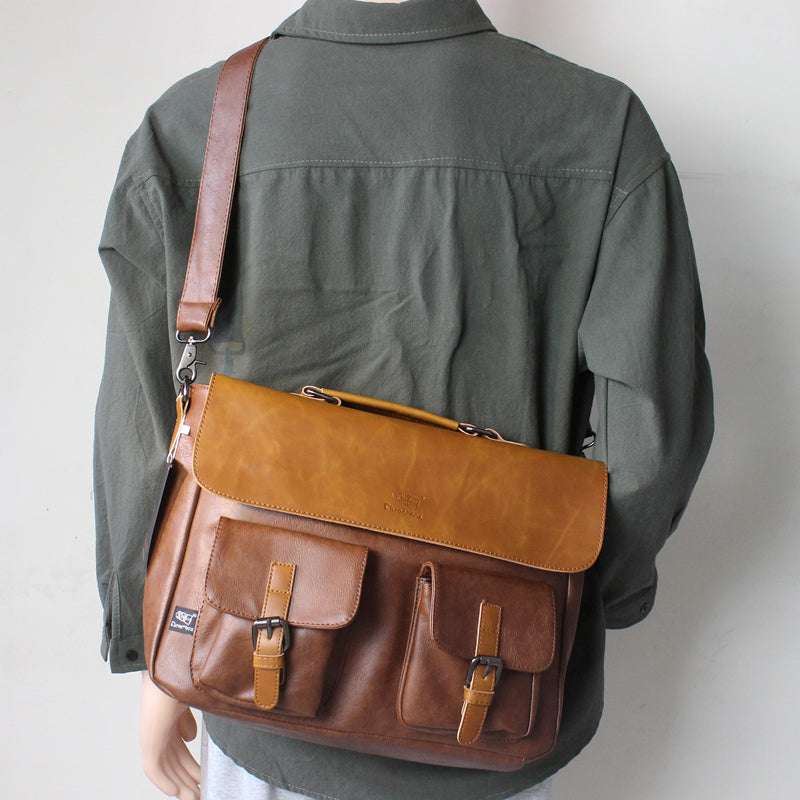 Casual Japanese Large-capacity Messenger Bag For Young Men's Handbag