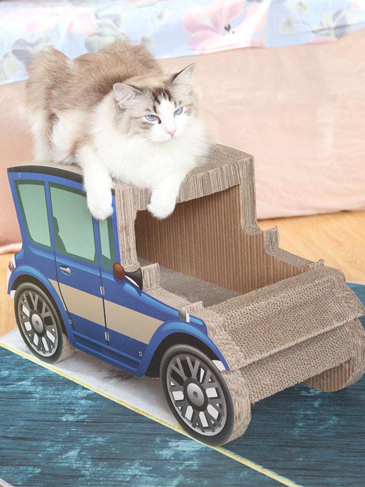 Green Pickup Truck Cat Scratch Board Extra Large