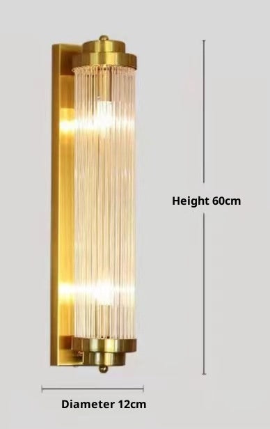 LED Bedroom Bedside Light Luxury Crystal Wall Lamp - globaltradeleader