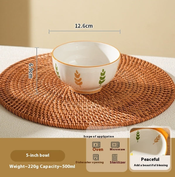 Deep Plates Dinner Plate High Sense Underglaze Tableware - globaltradeleader