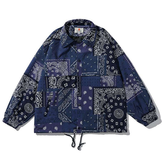 Ethnic Cashew Flower Casual Jacket