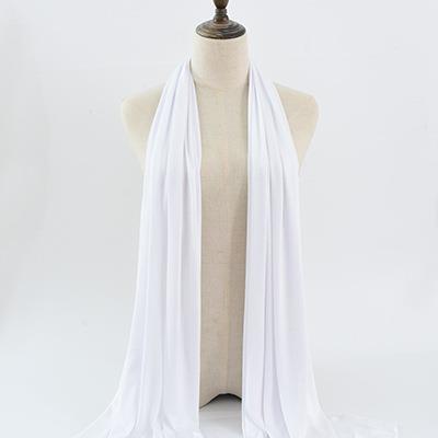 Pure Color Rayon Jersey Ethnic Women's Scarf Mercerized Cotton Modal Headcloth Scarf