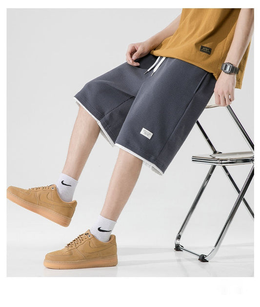 Men's Summer Casual Loose Sports Waffle Shorts - globaltradeleader