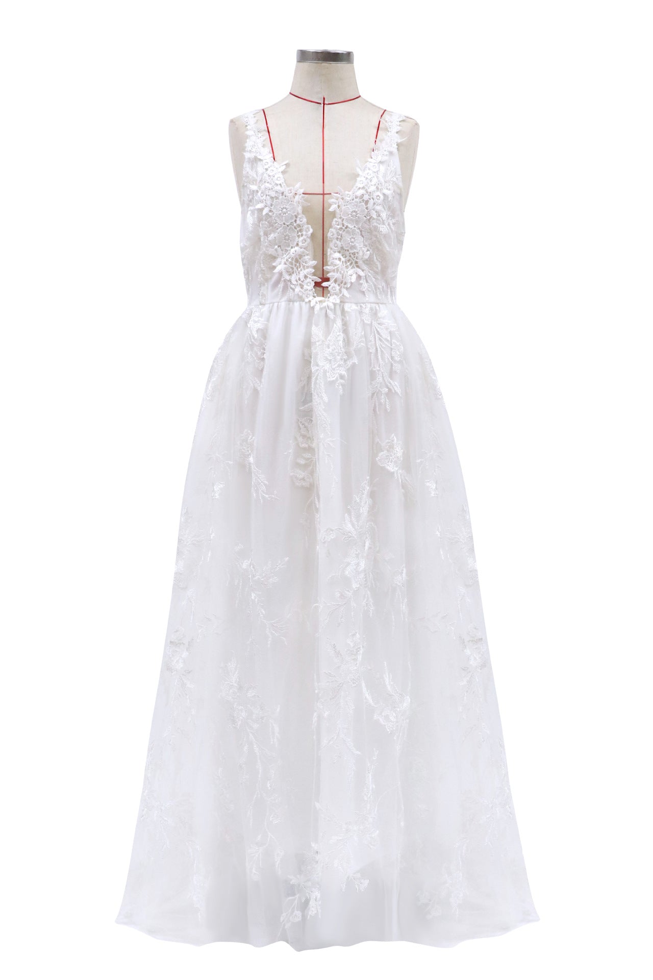 Bride Sexy Suspenders Wedding Evening Dress - globaltradeleader