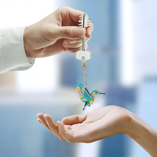 DIY Full Diamond Christmas Diamond Painting Keychain