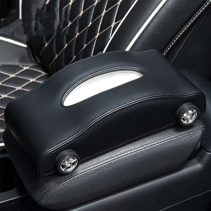 Car Tissue Box Car Interior Supplies Multifunctional Creative Temporary Stop Sign