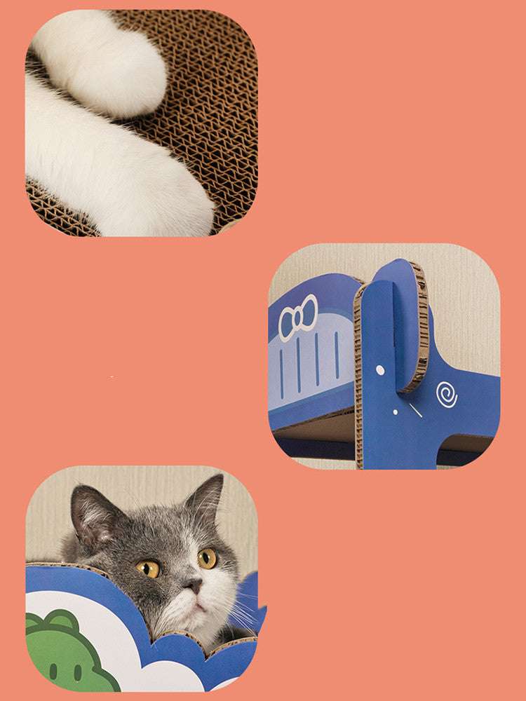 Scratched Board Nest Double Layer Corrugated Cat Litter