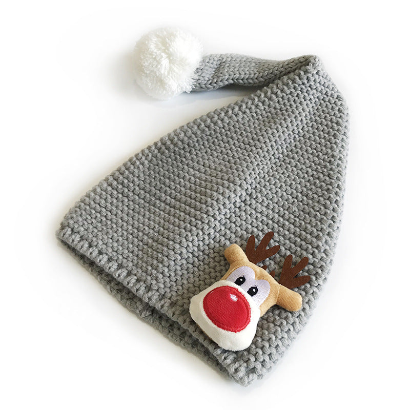 Cute Autumn And Winter Thermal Head Cover Casual Knitted Wool Hat