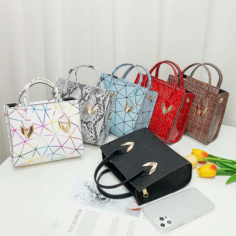 Small Bag Ladies Magic Color Rhombus Handbag