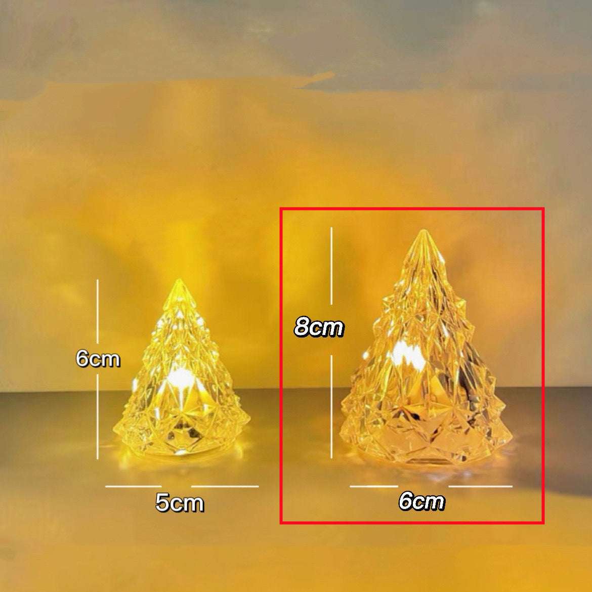 Ins Beautiful Iceberg Night Led Lights High-value Creative Led Christmas Ornaments Crystal Lamp