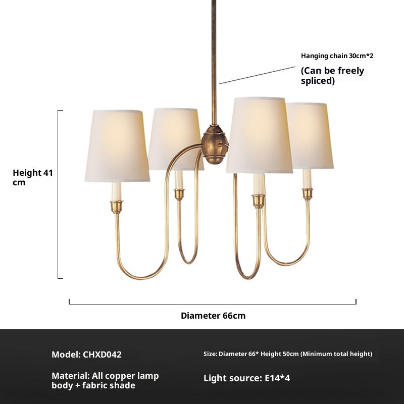 Copper Bedroom Chandelier Simple Living Room Dining Room Chandelier - globaltradeleader