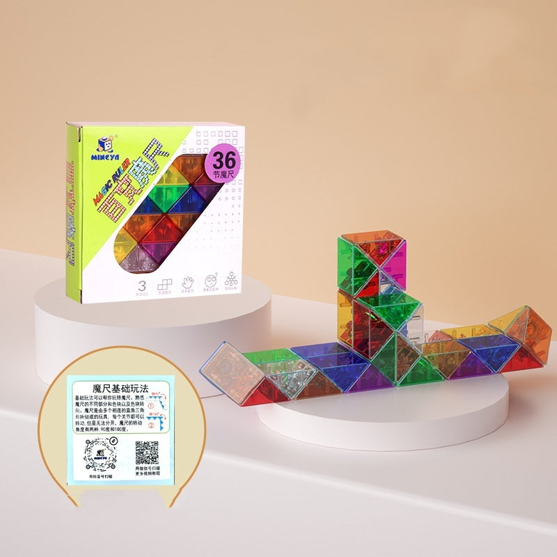 Glass Rubik's Snake Full Set Detachable Toys - globaltradeleader