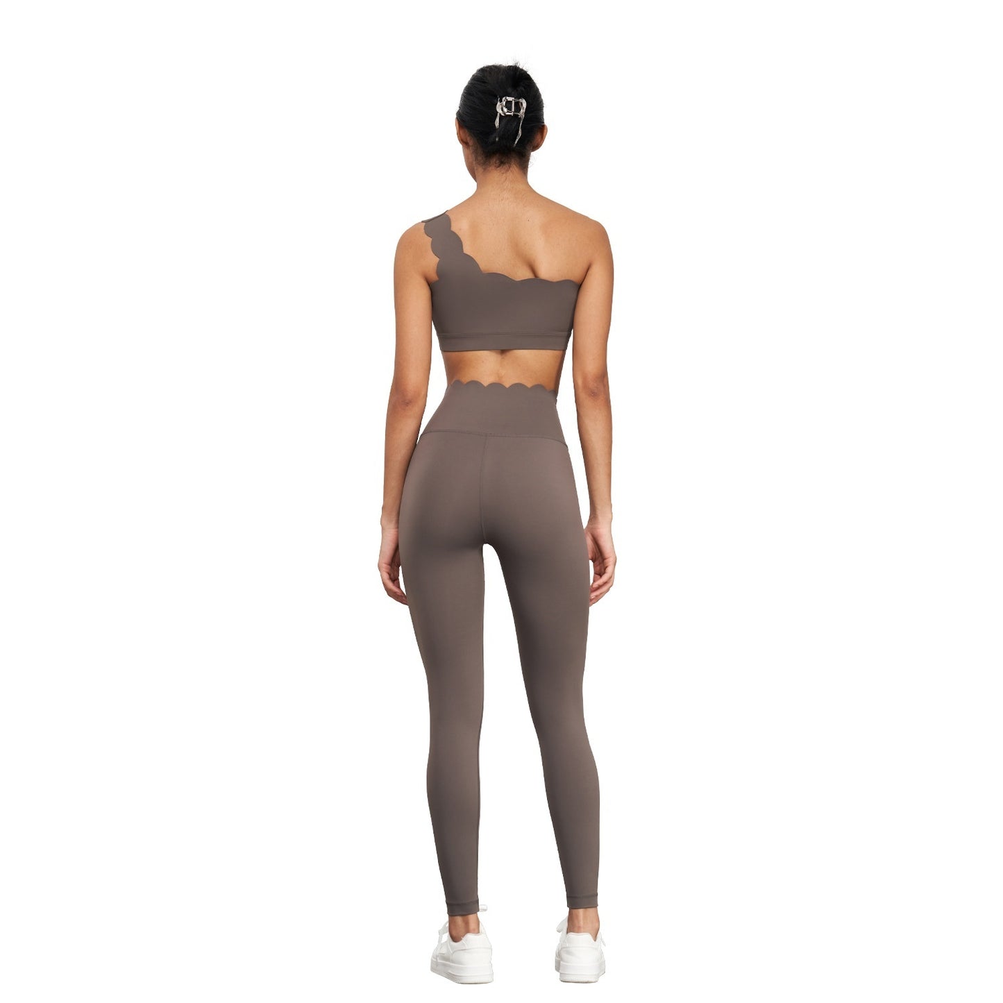 High Top Sports Leggings Peach Hip Running Yoga - globaltradeleader