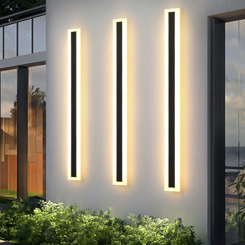 Minimalist Long Waterproof Villa Outdoor Garden Courtyard Outdoor Wall Lamp - globaltradeleader
