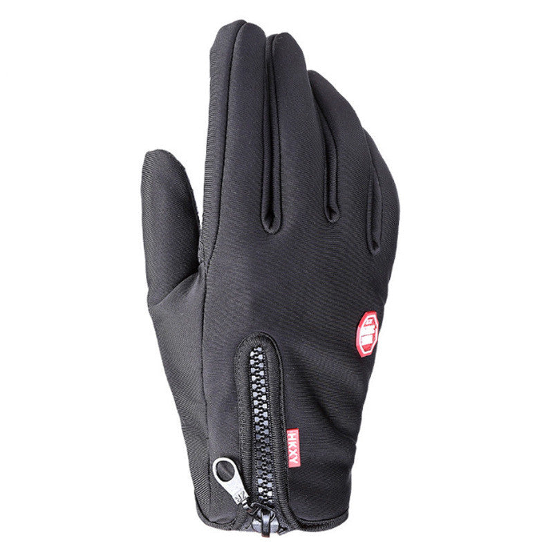 Touch Screen Gloves Outdoor Mountaineering Ski Cycling Zippe