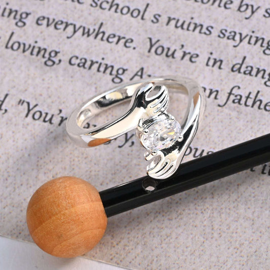 Jewelry Diamond Love Hug Ring Female Hands