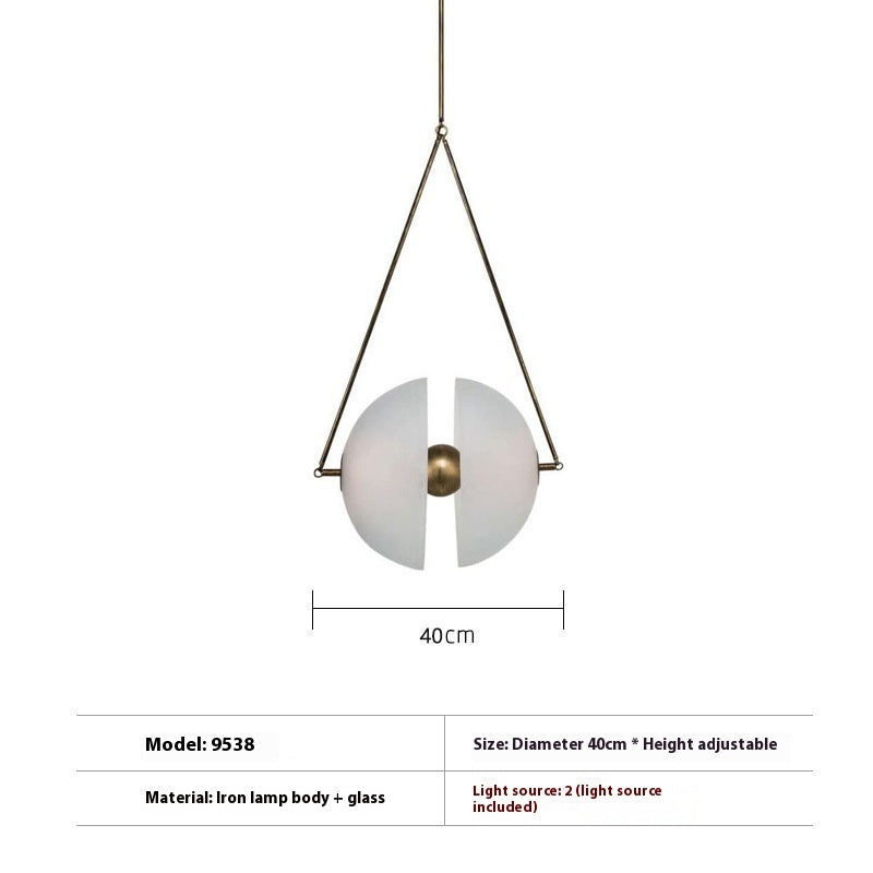 Post-modern Exhibition Hall Glass Window Chandelier - globaltradeleader
