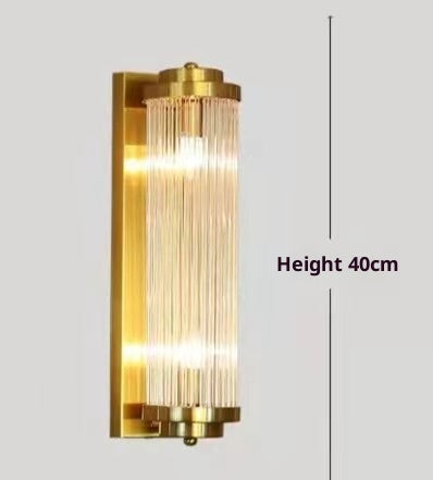 LED Bedroom Bedside Light Luxury Crystal Wall Lamp - globaltradeleader