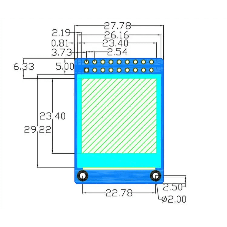 1.3 Inch 240X240 IPS LCD Full Color Display Plug-in