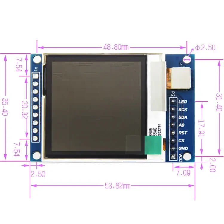 1.6 Inch SPI Serial Port LCD Screen TFT Module 130130 Transflective And Transflective