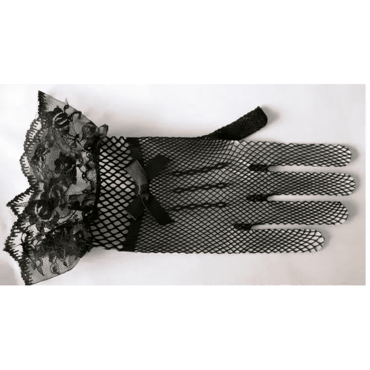 1 pair Knitted stretch mesh gloves