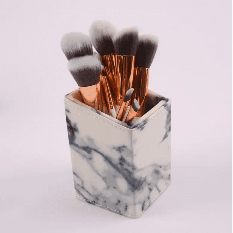 10 marble makeup brush sets, beauty tools, blush, eye shadow, face modification, 5 big 5 small explosions.