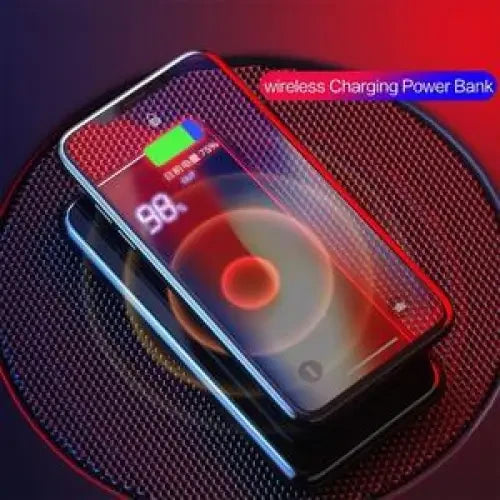 10000mAh Fast Charging 15W Wireless Charging Power Bank With Digital Display