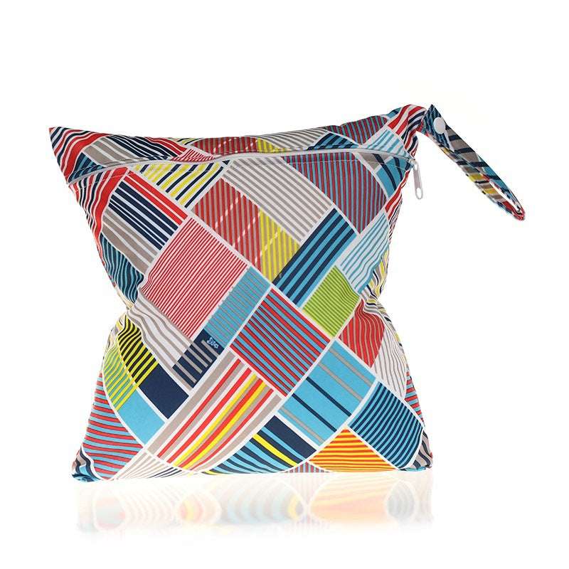 Single zip diaper storage bag