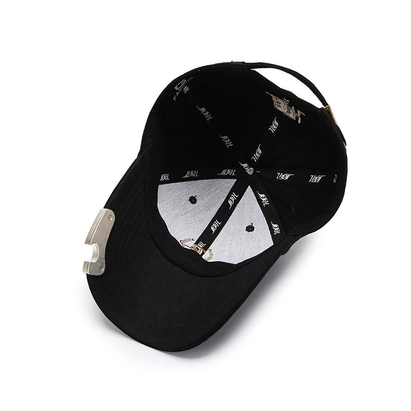 Bottle Opener Function Sunshade Sunscreen Baseball Hat Gold Thread Embroidery - globaltradeleader