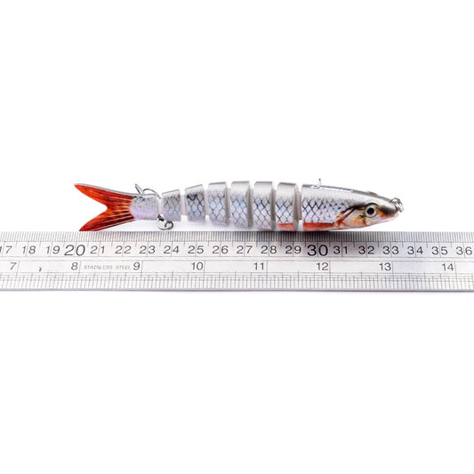 Pike Fishing Lures Artificial Multi Jointed Sections Hard Bait Trolling Pike Carp Fishing Tools - globaltradeleader
