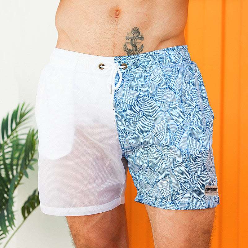 Men's Beach Pants Translucent Print Shorts - globaltradeleader
