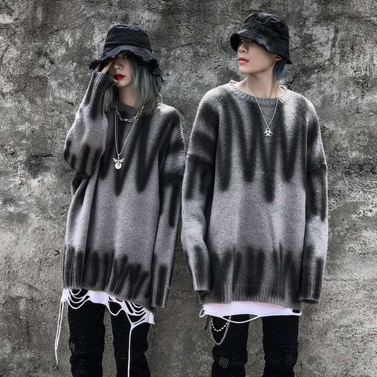 Embroidered Hip-hop Long Sleeve Matching Sweater