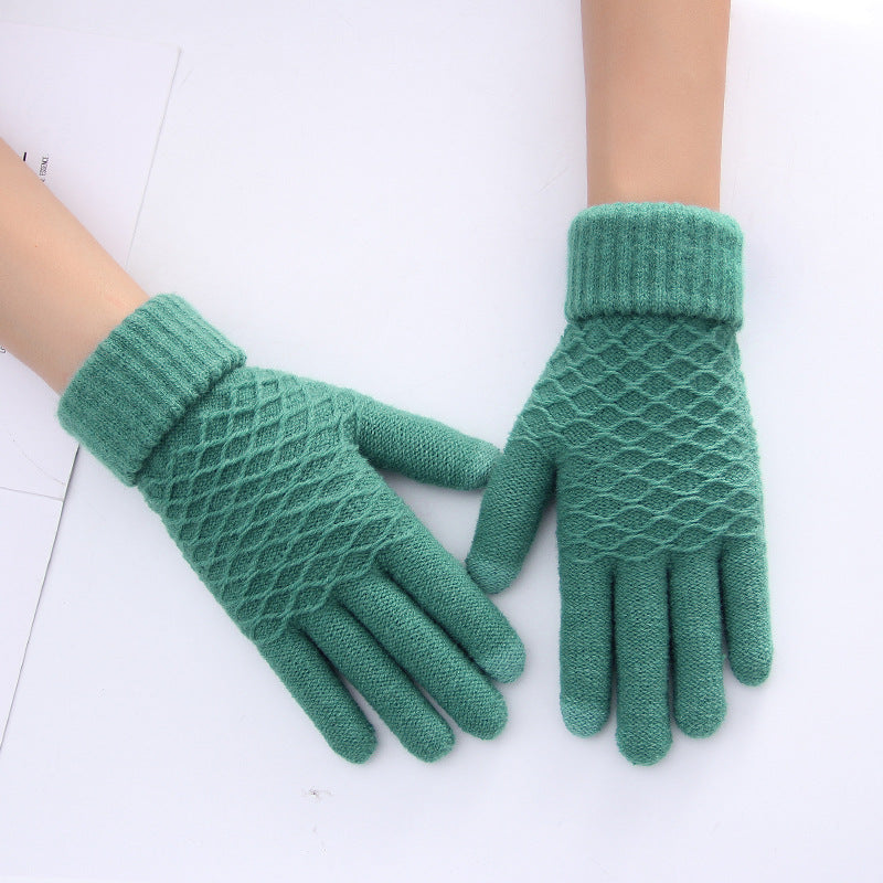 Female winter gloves touch screen five fingers - globaltradeleader