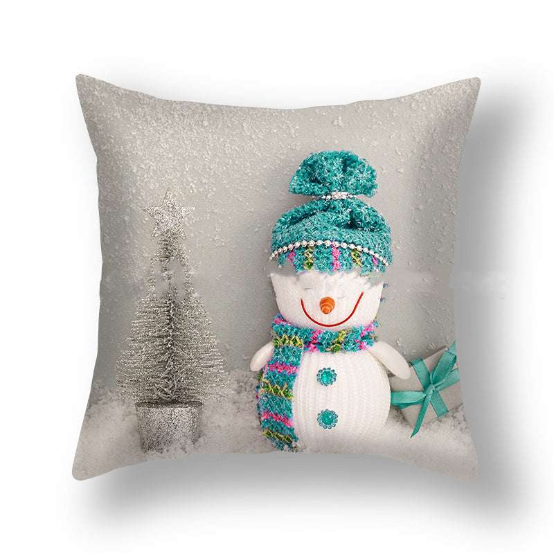 Christmas Pillowcase Cute Snowman Ins