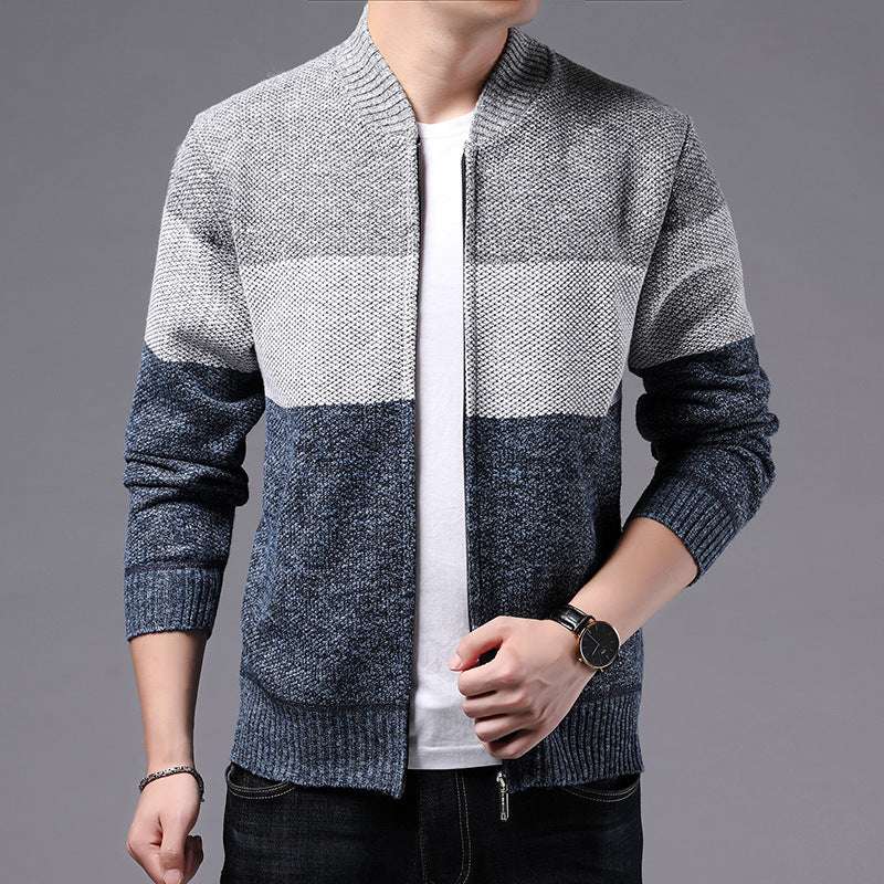 Thicken Warm And Color Matching Sweater