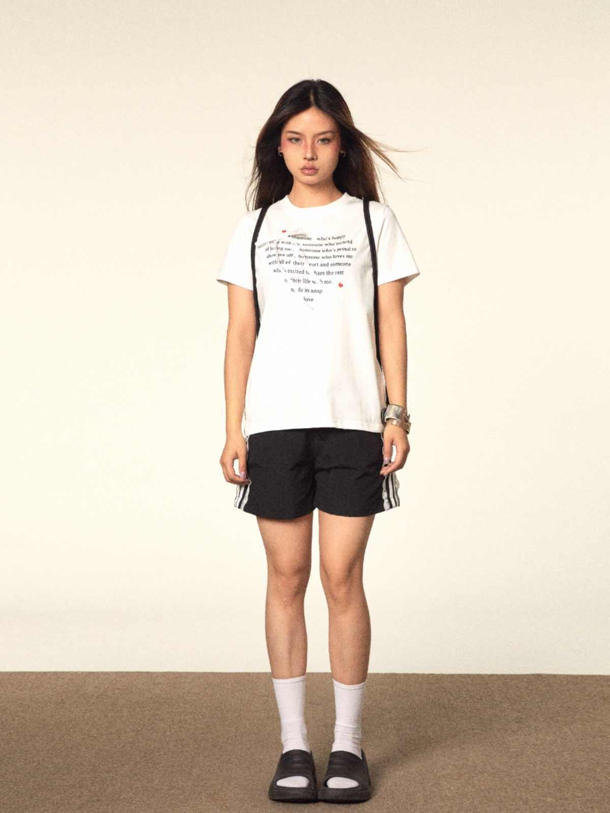 Lace Shorts Home Leisure Wide Leg Elastic Waist Sports Pants - globaltradeleader