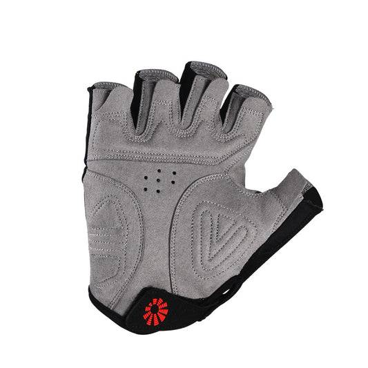 Cycling shock-absorbing non-slip short finger gloves