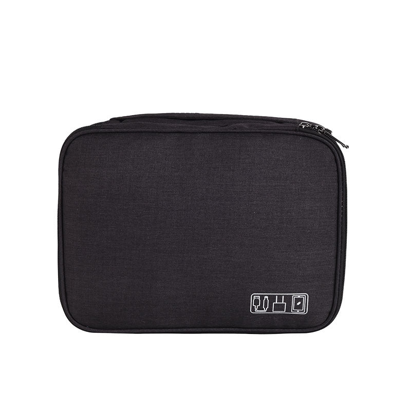 The New Three-layer Digital Bag Storage Bag Multi-functional Data Cable Storage Bag Mobile Power Earphone Storage Bag