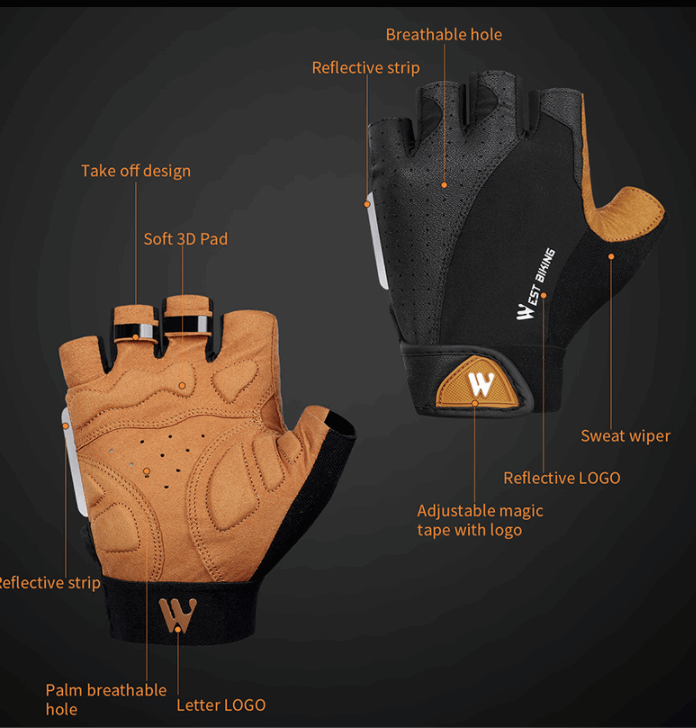 Full finger cycling gloves