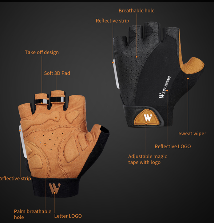 Full finger cycling gloves