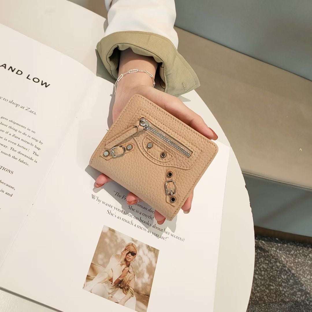 Luxury Designer Purse 100 Percent Genuine Leather Wallets Purses Fashion Small Money Bag Hasp Design Purse Wallet Purses Handbags