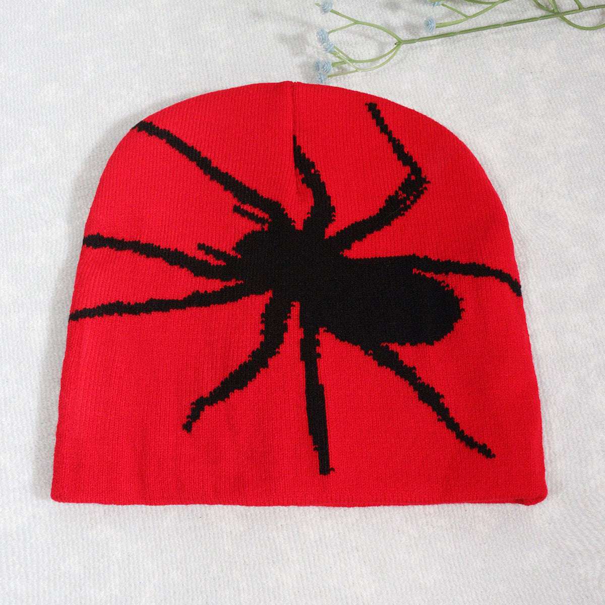Multi-Color Trendy All-match Spider Warm Soft Comfortable Personality Jacquard Knitted Woolen Cap Street Ins Style - globaltradeleader