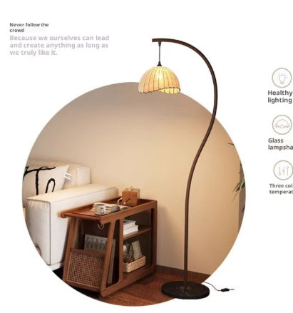 Internet-famous And Vintage S-shaped Crescent Floor Lamp Silent Wind - globaltradeleader